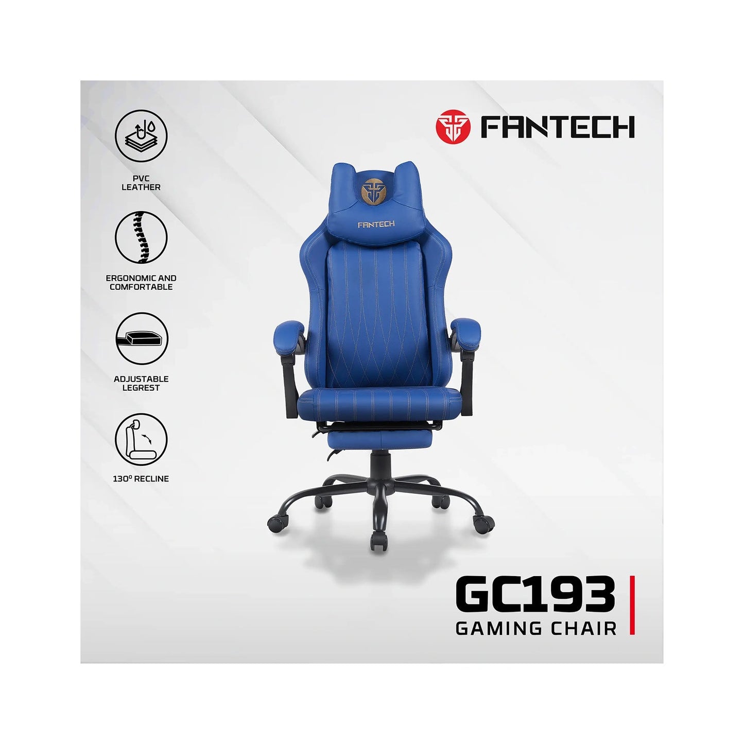 Fantech GC193 Ledare Gaming Chair Midnight Blue