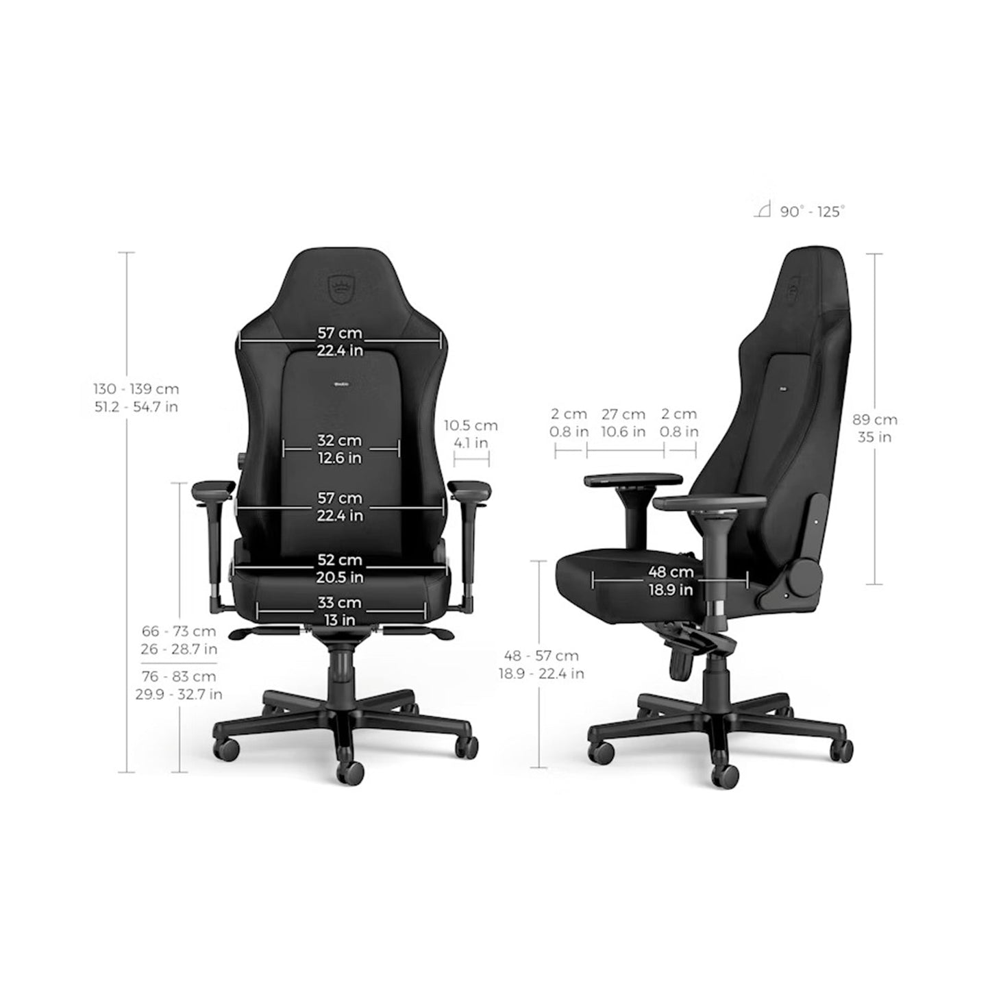 Noblechairs HERO Gaming Chair Java Edition High-Tech Vinyl