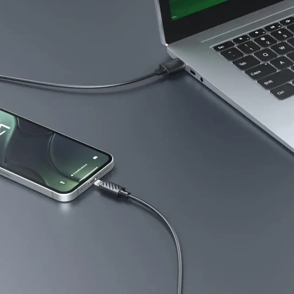 Porodo Woven Braided USB-A to Lightning Cable