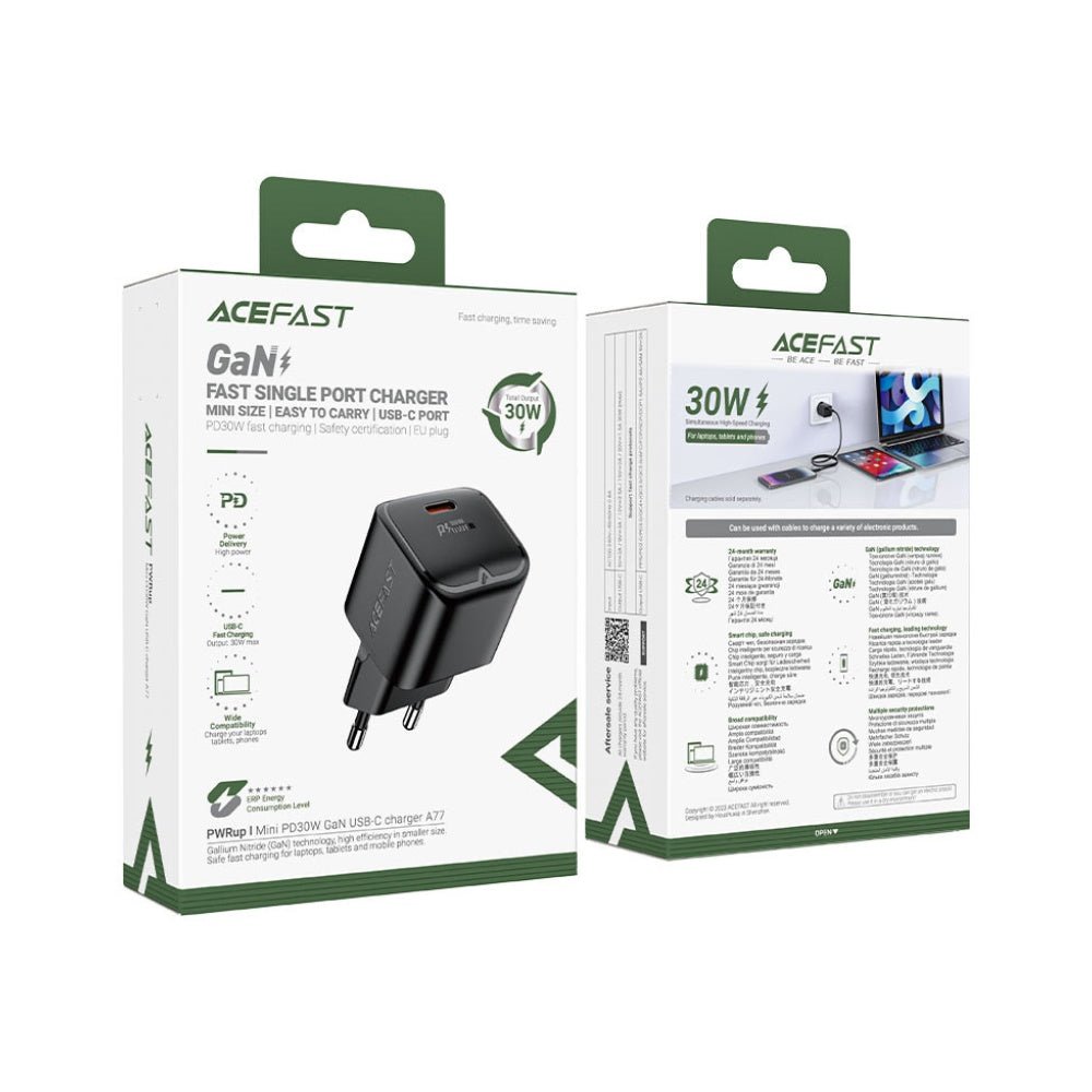 Acefast A77 PD 30W mini Wall GaN Charger