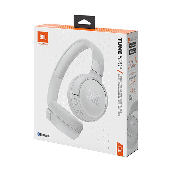 JBL Tune 520BT Wireless On-Ear Headphones Pure Bass Sound, Bluetooth 5.3 and Hands-Free Calls, 57-Hour Battery Life