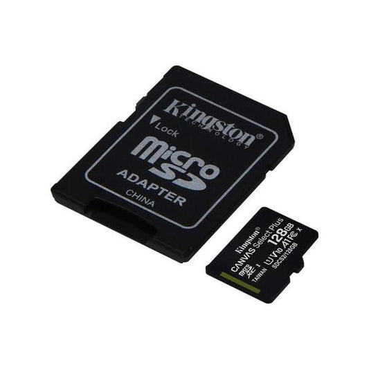 Kingston 128GB micSDXC Canvas Select Plus 100R A1 C10 Card + ADP, SDCS2/128GB, with 5 Years Official Warranty