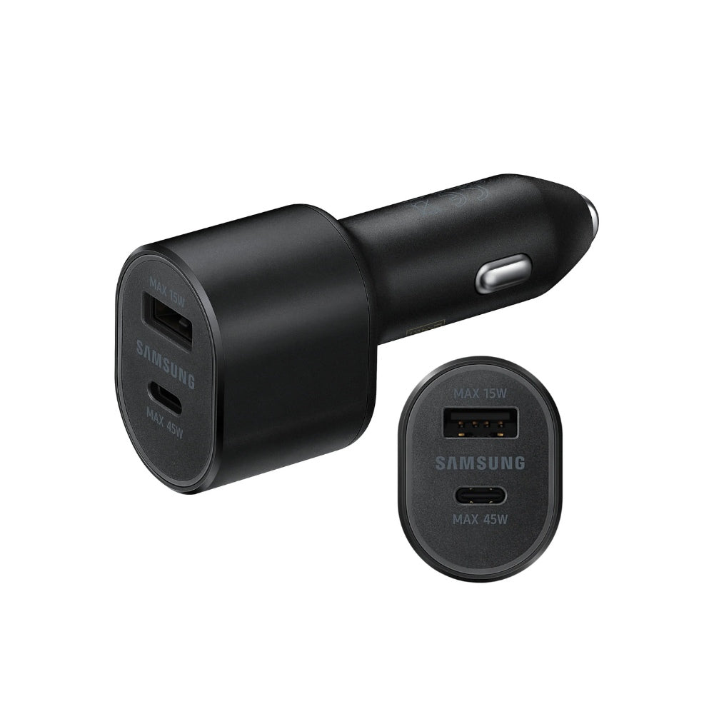 Samsung 45w & 15W Dual Ports Car Charger with USB-C Cable