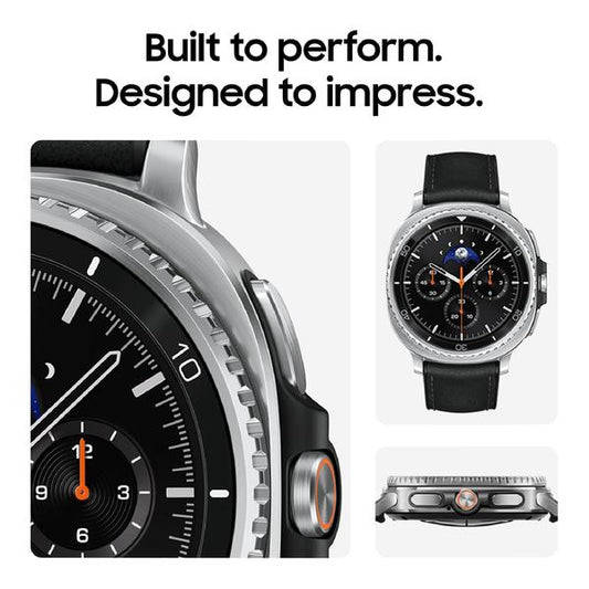 Samsung Galaxy Watch8 Classic 46mm 2025, Bluetooth Smartwatch, Cushion Design, Rotating Bezel, Quick Button, Sleep Coaching, Running Coach, Energy Score