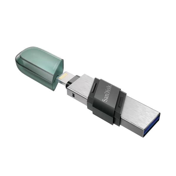 SanDisk iXpand Flash Drive Flip - 256GB, Type A + Lightning - SDIX90N-256G-GN6NE