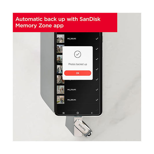 SanDisk Ultra Dual Drive Luxe USB Type-C 64GB - Up to 400MB/s, USB 3.1 Gen 1 - SDDDC4-064G-G46