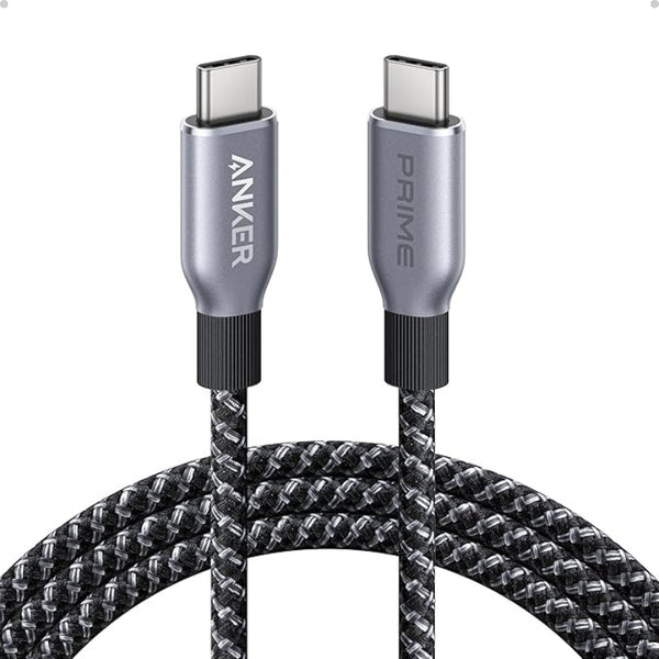 Prime USB-C to USB-C Cable (240W, Upcycled-Braided)