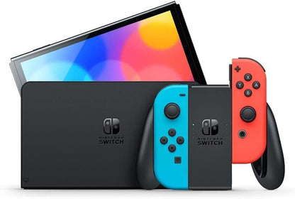 Nintendo Switch OLED - Neon Red & Blue