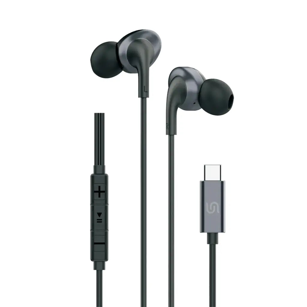 Porodo Soundtec Stereo Earphones - Black