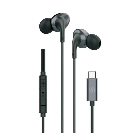 Porodo Soundtec Stereo Earphones - Black