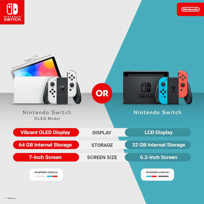Nintendo Switch OLED - Neon Red & Blue