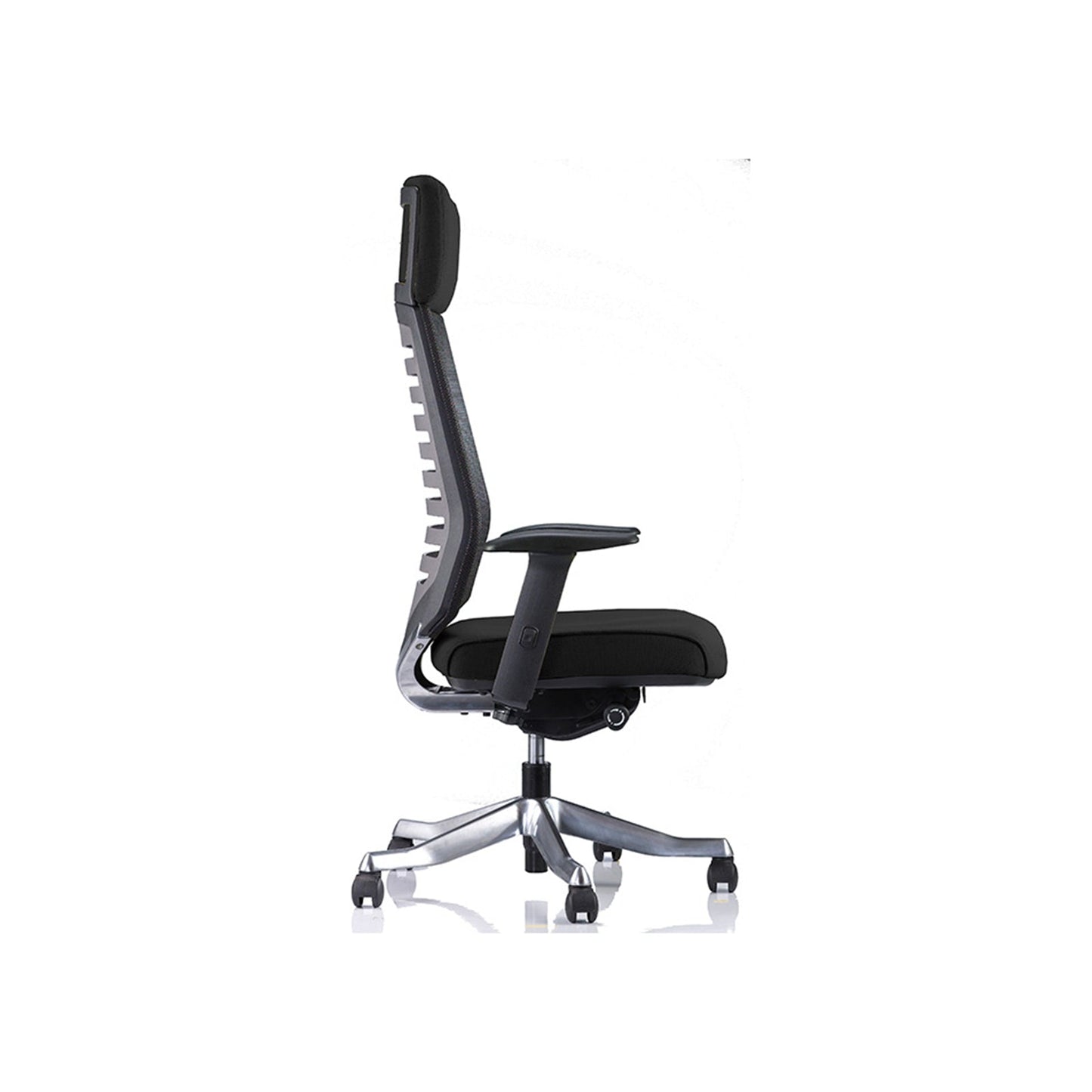 Velo Office Chair+Adjustable Arms Black/Black Sky Leather