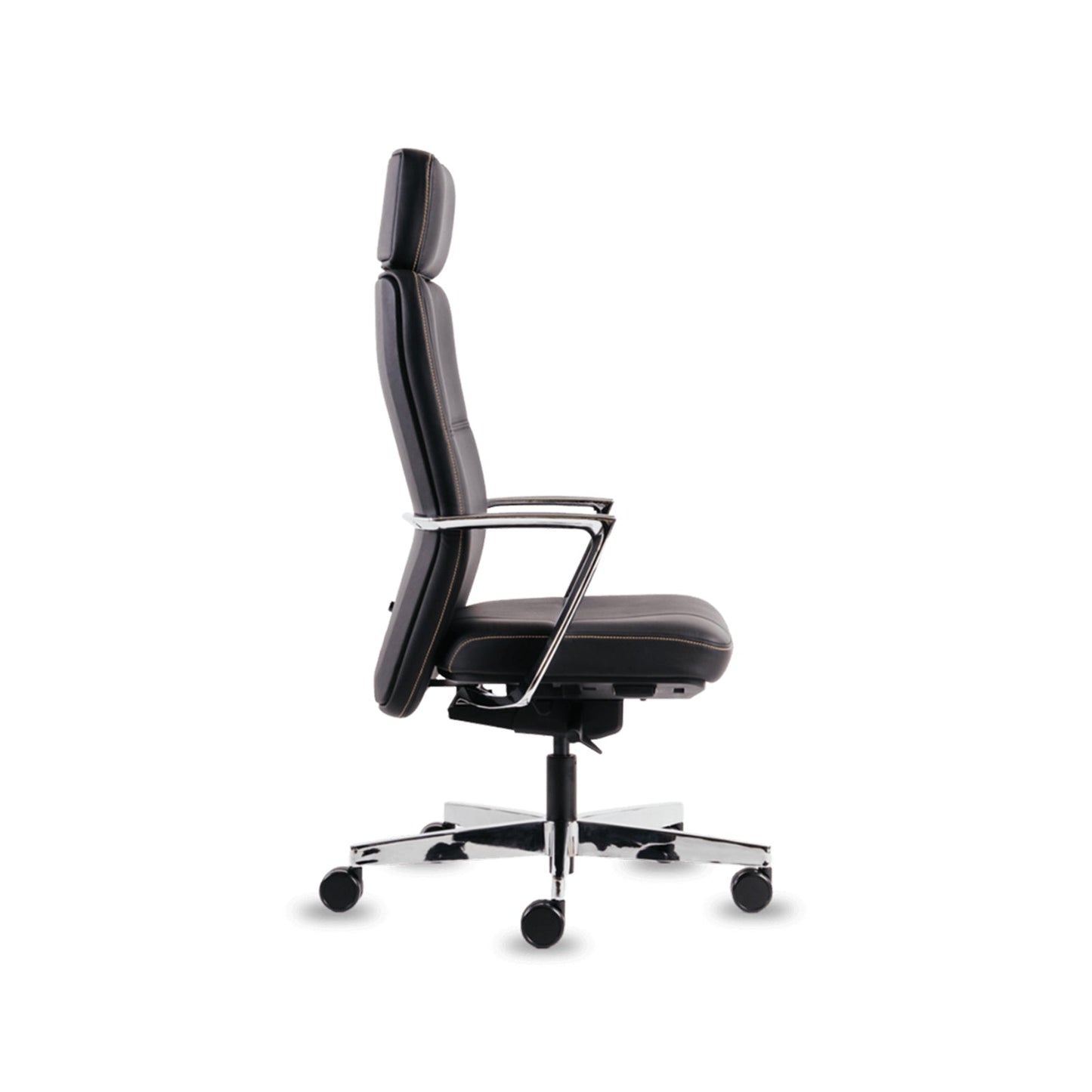 Sonoma Office Chair+Fixed Arms Black/Black Sky Leather