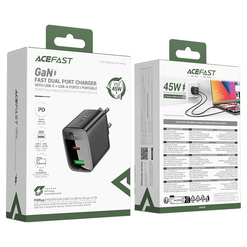 AceFast 45W Fast Charge Wall Charger