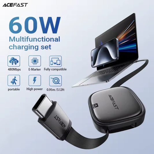 AceFast Multifunction Travel Set With Retractable Cable
