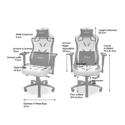 Fantech GC283 Alpha Gaming Chair White