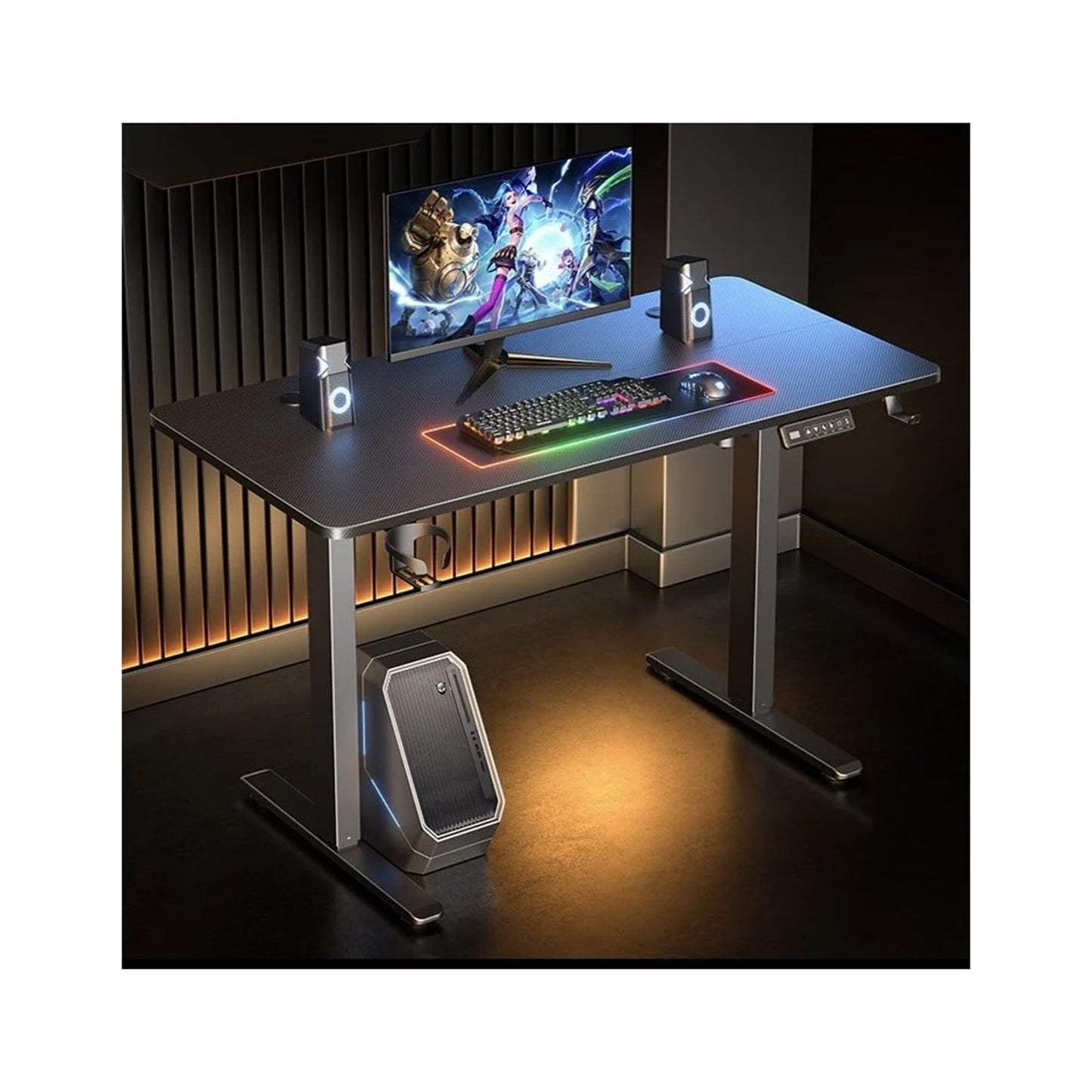 Fantech Dhybrid GD811 Electric Standing Desk Adjustabl Black