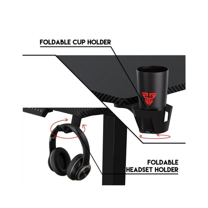 Fantech GD914 Work Station, Adjustable Height Desk - White