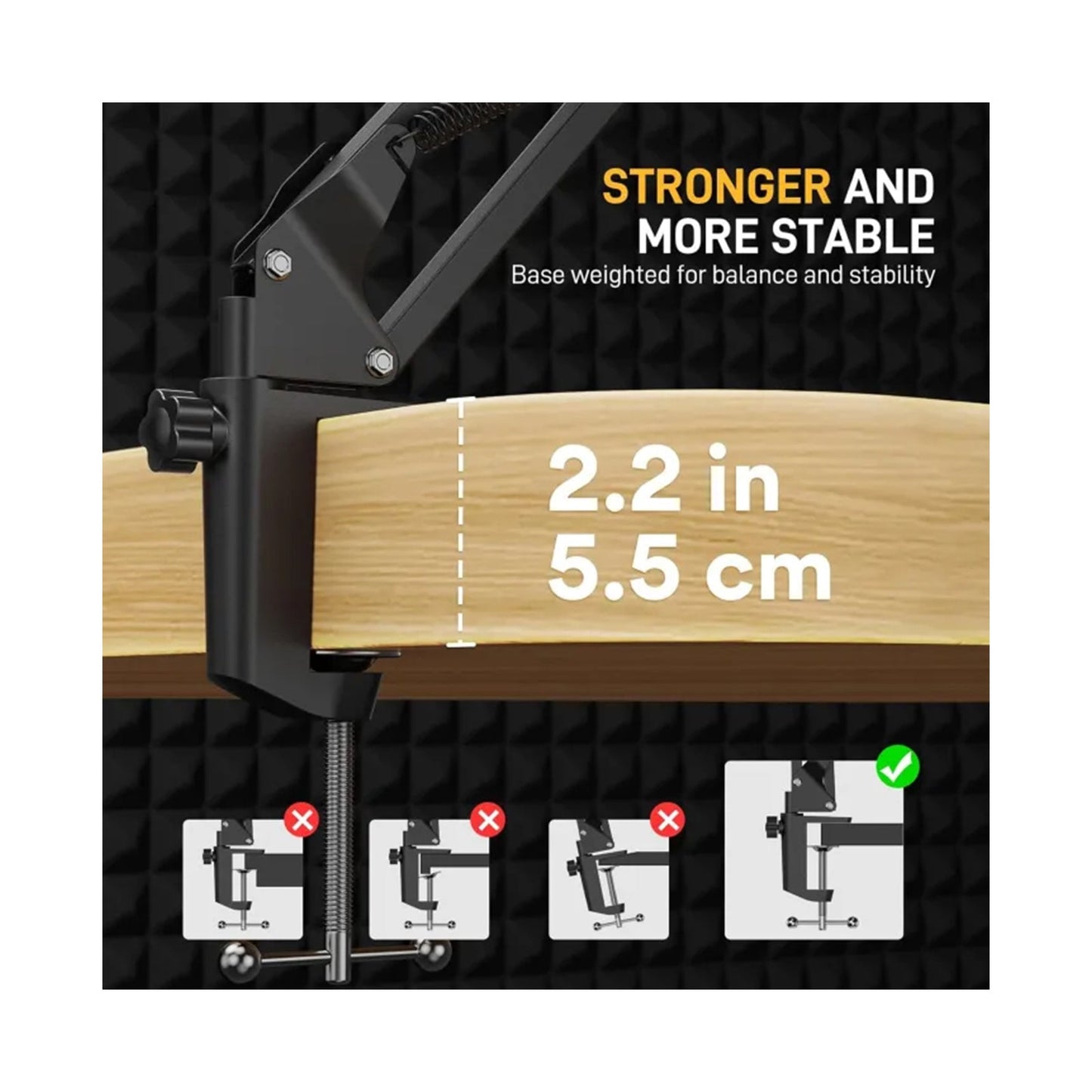 Maono USB/XLR Dynamic Microphone Set with Boom Arm