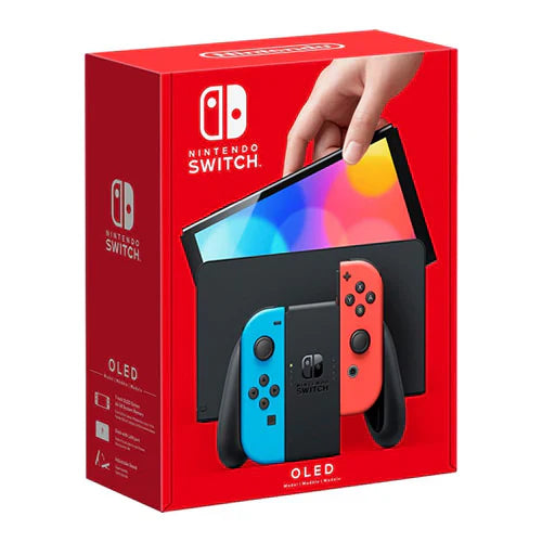 Nintendo Switch OLED - Neon Red & Blue