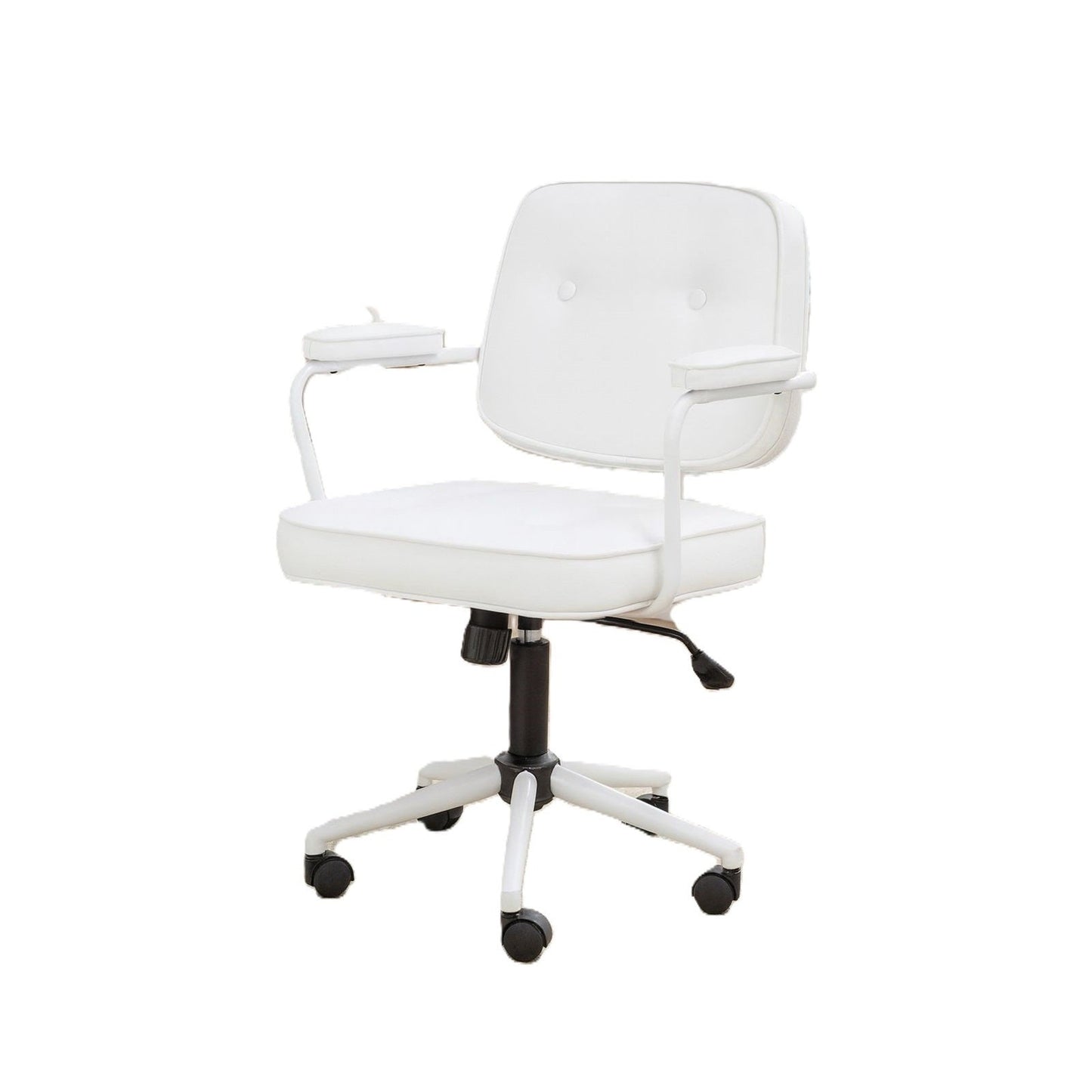 Ompi White Office Chair, Clean And Minimal