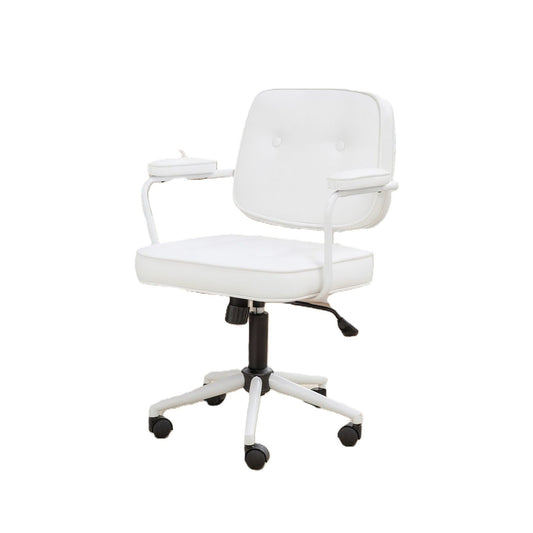 Ompi White Office Chair, Clean And Minimal