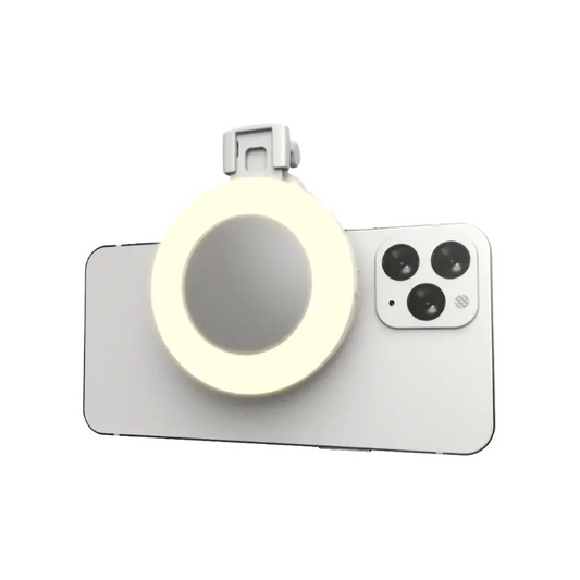 Porodo Lifestyle Clip-On Mirror Fill Light - White