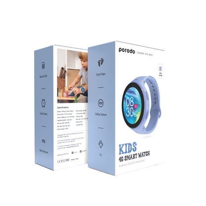 Porodo 4G Kids GPS Smart Watch with JuniCare app