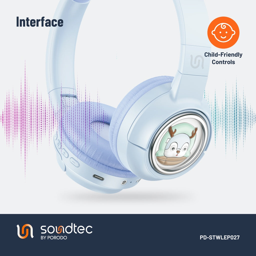 Porodo Soundtec Moose Wireless Kids Headphone