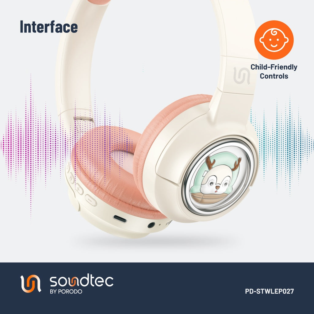 Porodo Soundtec Moose Wireless Kids Headphone