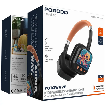 Porodo Soundtec Yotowave Kids Wireless Headphone