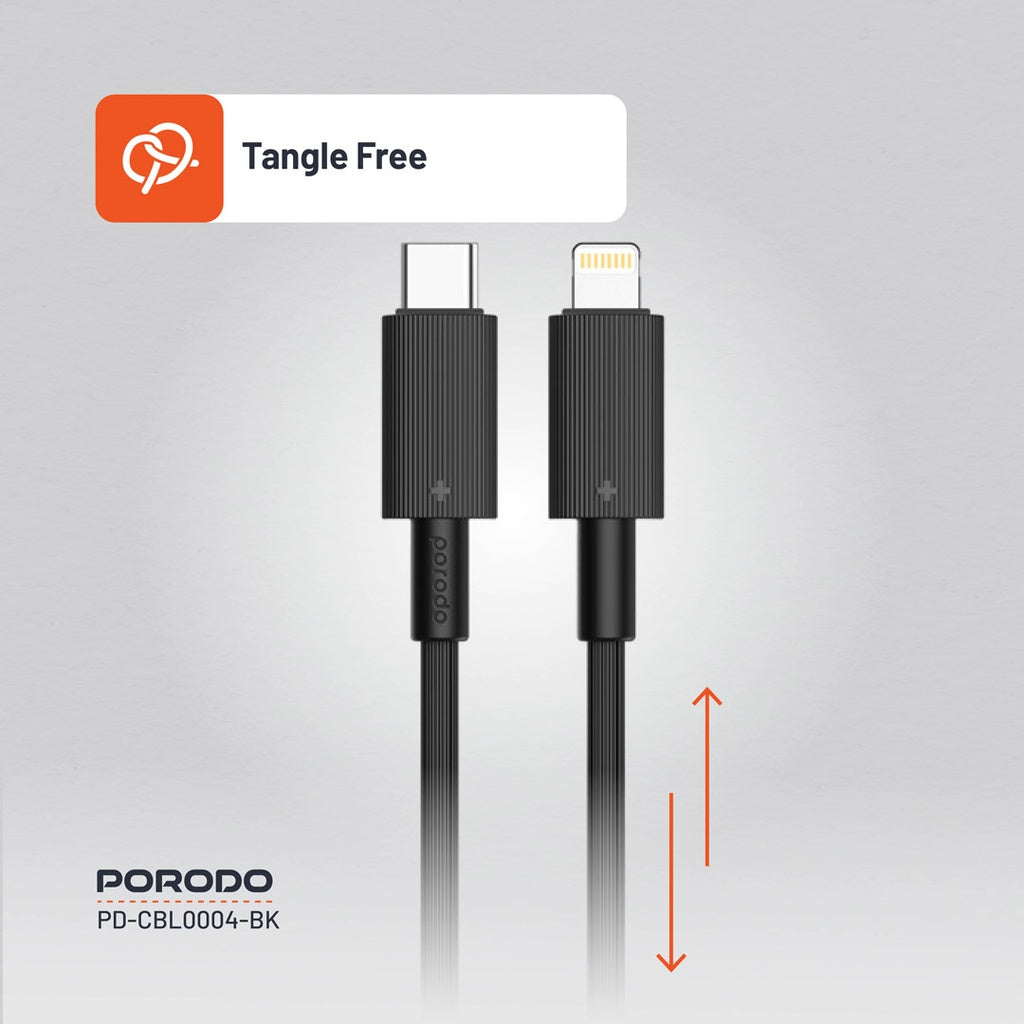 Porodo USB-C to Lightning Durable Charging Cable