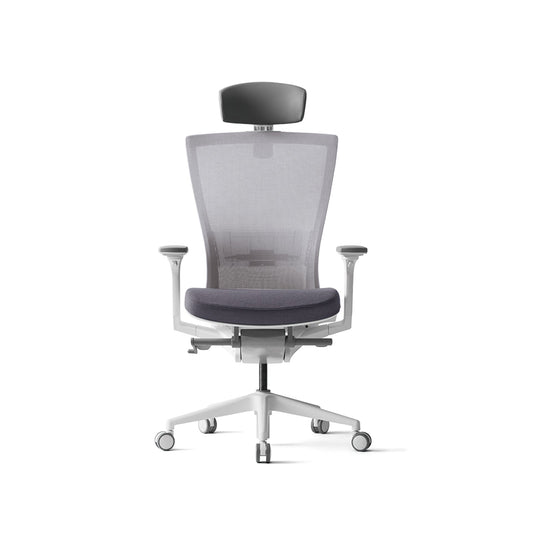 Radius High Mesh Back Office Chair + Adjustable Arms Grey