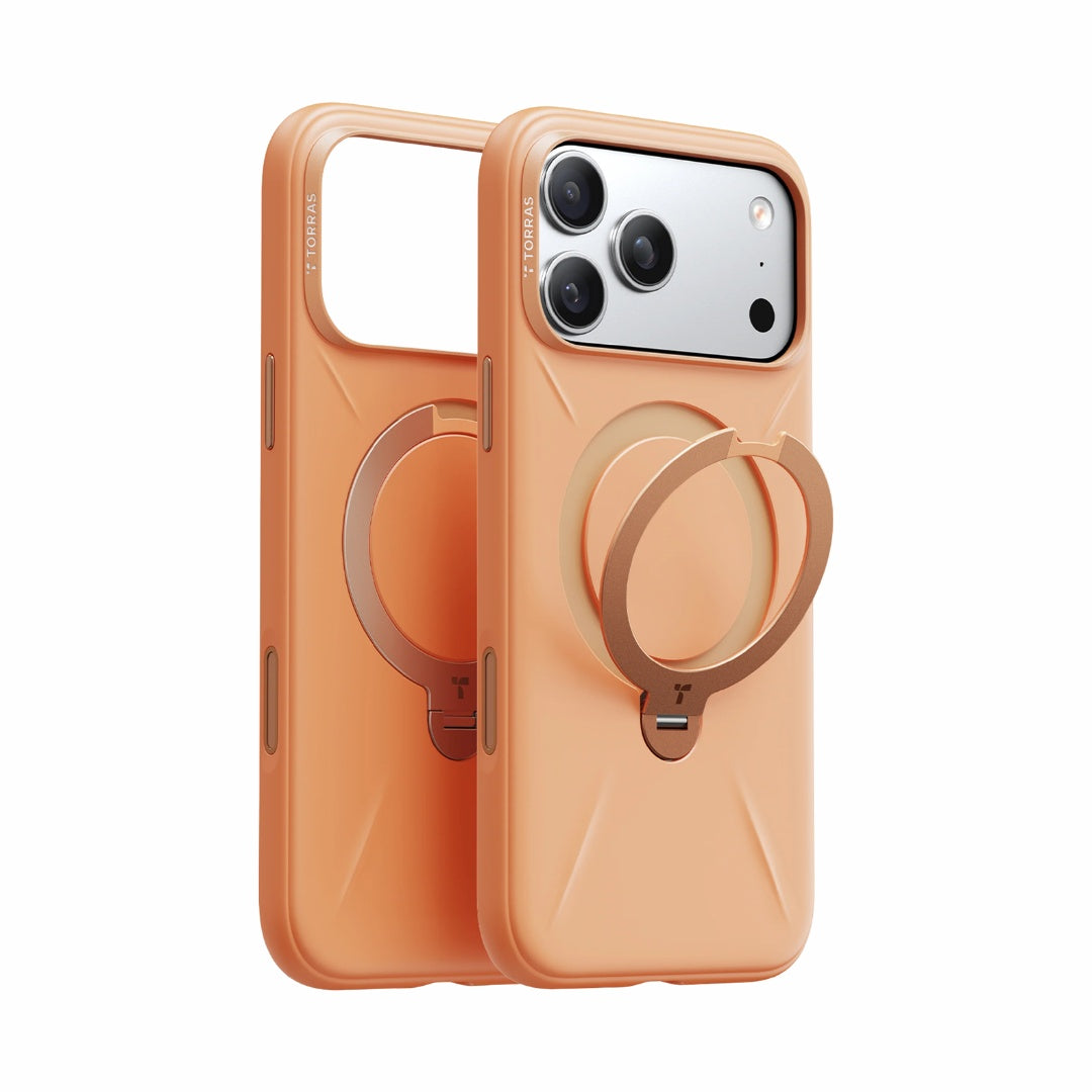 Torras Ostand Spin Silicone Case for iPhone 17 Pro Max