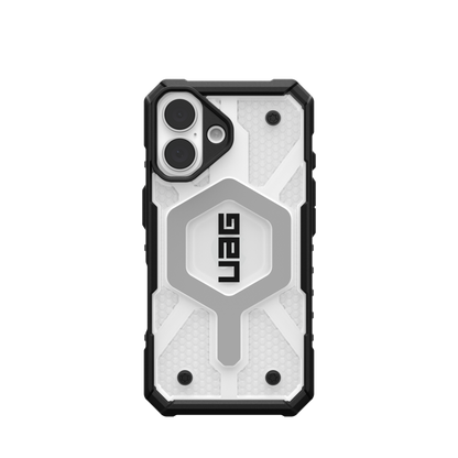 UAG Pathfinder Clear MagSafe Case for iPhone 16 Plus - Ice/Silver