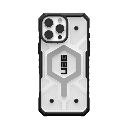 UAG Pathfinder Clear MagSafe Case for iPhone 16 Pro Max - Ice/Silver
