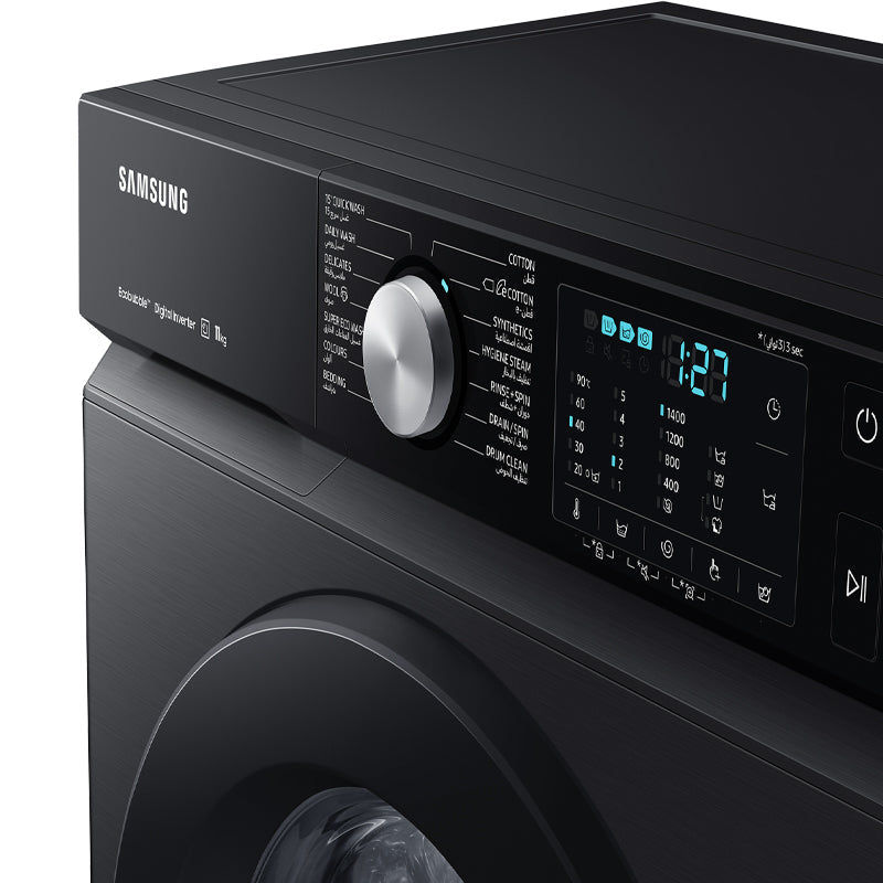 SAMSUNG Washer 9 Kg Front Load 1400RPM Inox