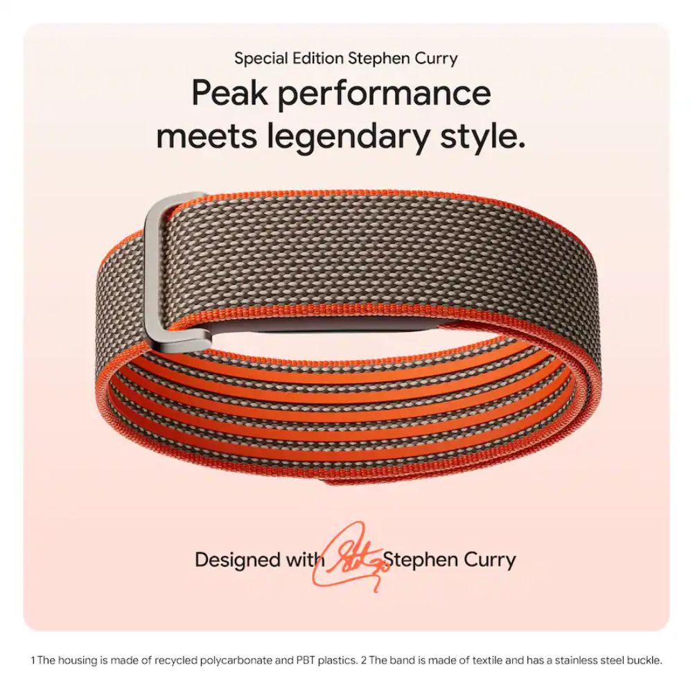 Google Fitbit Air Stephen Curry Special Edition
