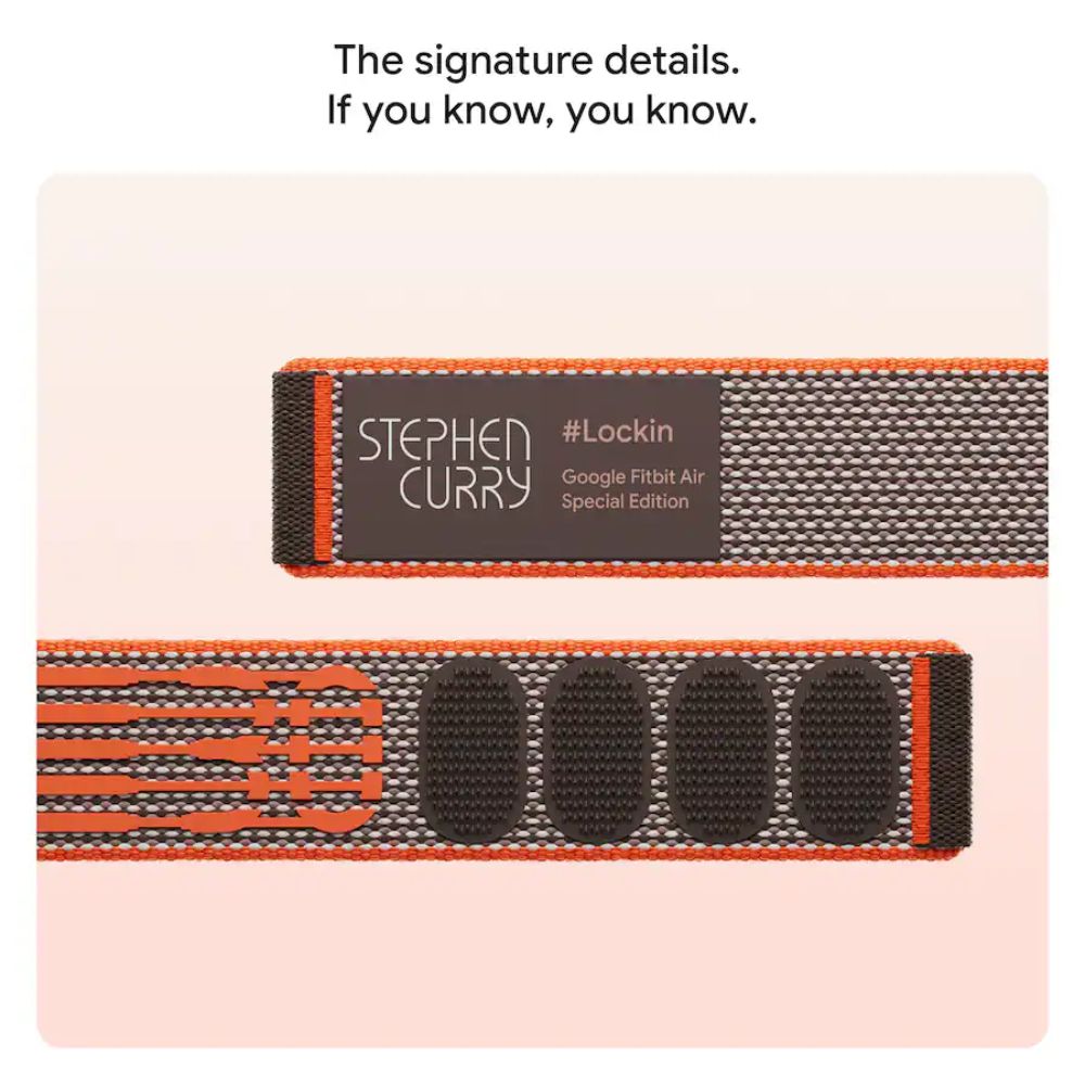 Google Fitbit Air Stephen Curry Special Edition