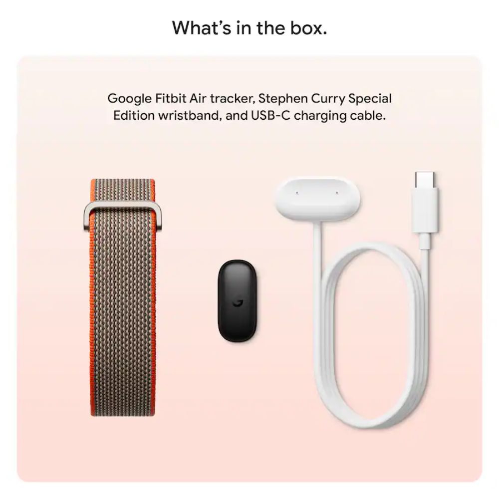 Google Fitbit Air Stephen Curry Special Edition