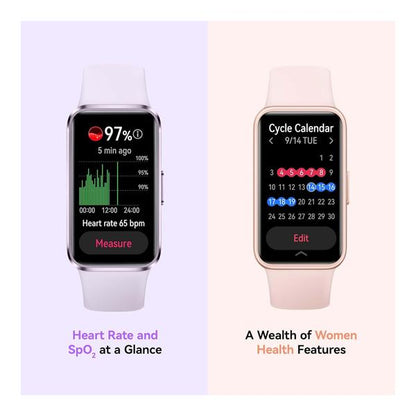 Huawei Band 10 Smartwatch up to 14 Days Battery Life, iOS & Android, Average Sleep HRV and Sleep Insights with an AI-powered Fitness Monitoring Tracker, Sleep Breathing Awareness, Fast Charging, 1 Year Official Warranty