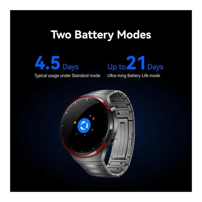 Huawei Watch 4 Pro Space Edition Smartwatch for men-iOS & Android-Up to 21 Days Battery Life, Free Diving Up to 30 Meters, Fitness Tracker ECG and SPo2 -Titanium