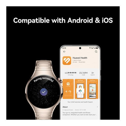 Huawei Watch 5, 46mm Smart Watch, Multi-sensing X-TAP, Health MOT, Real-Time Fingertip Blood Oxygen, up to 11 Days Battery Life, iOS & Android, 1 Year Official Warranty