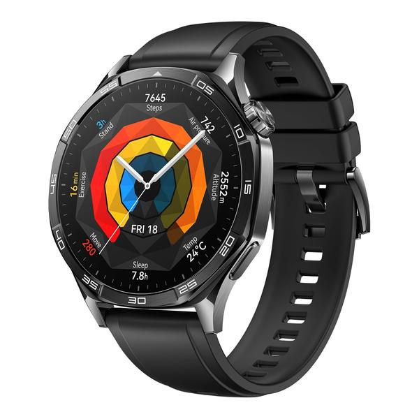Huawei Watch GT 5 46mm Smartwatch, upto14 Days BatteryWATCH GT5 46mm Smartwatch, upto14 Days Battery Life,Sharp-Edged Design, iOS & Android Compatible + 1 Year Official Warranty