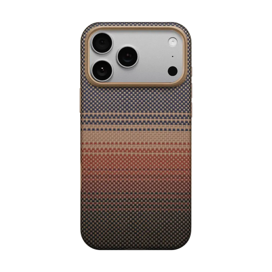 Pitaka Woven from Aramid Fiber UltraGuard Case for iPhone 17 Pro Max Sunset