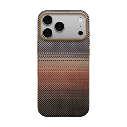 Pitaka Woven from Aramid Fiber UltraGuard Case for iPhone 17 Pro Sunset