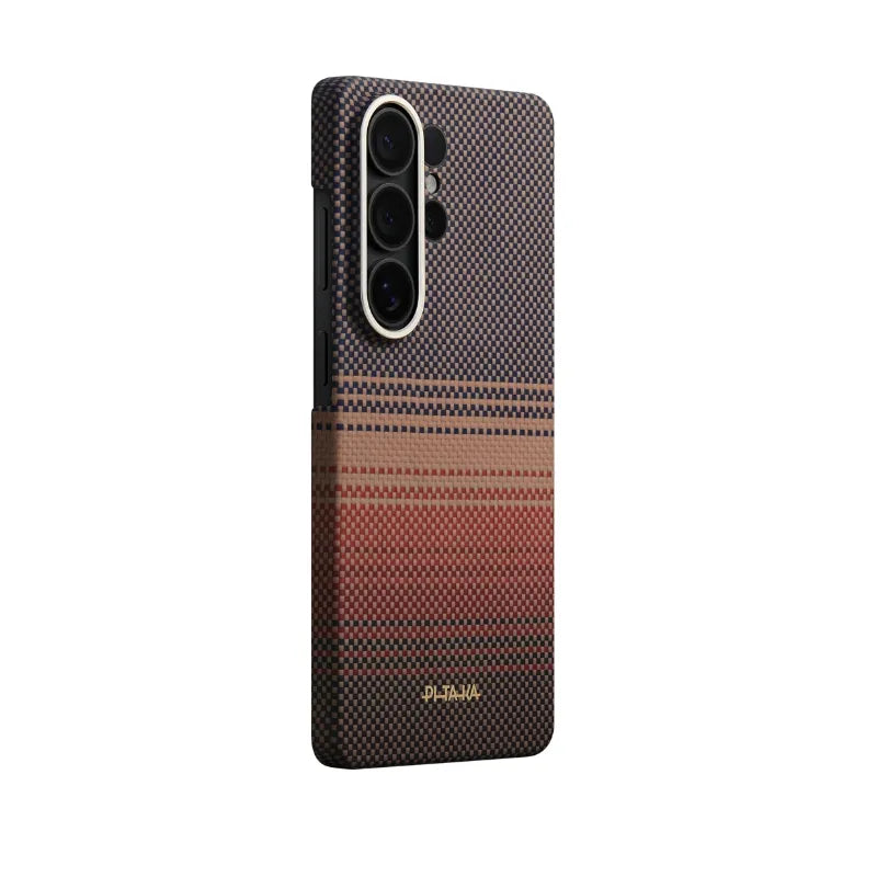 Pitaka Woven From Aramid Fiber Ultra Slim Edge Case S26 Ultra Sunset