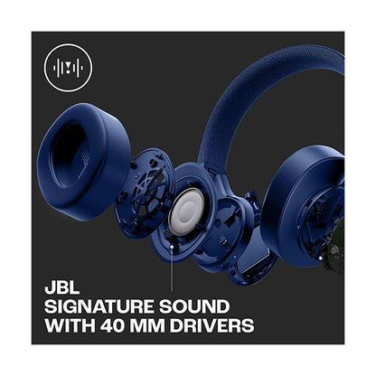 JBL, Live 770NC, Wireless Over-Ear Headphones with True Adaptive Noise Cancelling with Smart Ambient, Up to 65 Hours of Battery Life, Comfort-fit Fabric Headband & Carrying Pouch