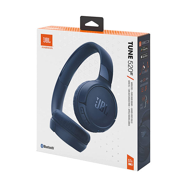 JBL Tune 520BT Wireless On-Ear Headphones Pure Bass Sound, Bluetooth 5.3 and Hands-Free Calls, 57-Hour Battery Life
