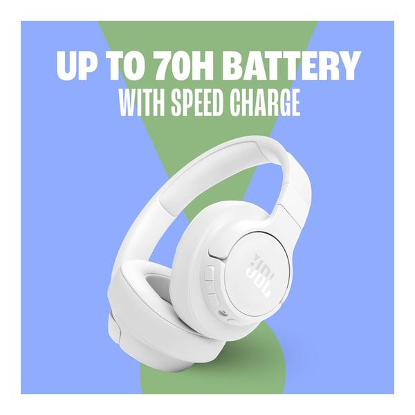 JBL Tune 770NC - Adaptive Noise Cancelling with Smart Ambient Wireless Over-Ear Headphones, Bluetooth 5.3, Up to 70H Battery Life with Speed Charge, Lightweight, Comfortable & Foldable Design